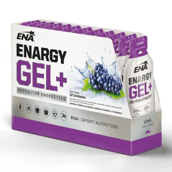 ENA ENARGY GEL + CAFEÍNA 12 CITRUS VAINILLA UVA