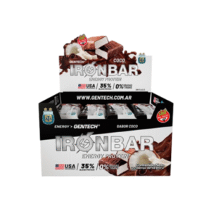 GENTECH PROTEIN BAR IRON BAR 20 COCO DDL. COOKIES FRUTILLA LEMON COOKIE CHOC