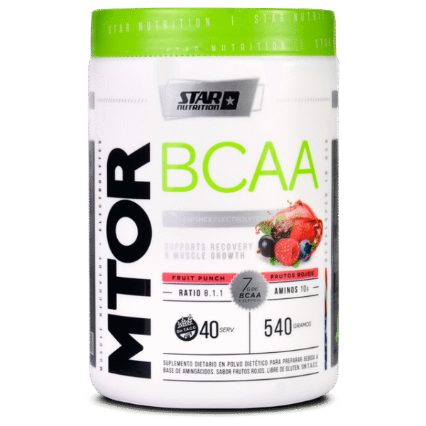 STAR NUTRITION MTOR BCAA 540GRS BLUE RAZ FRUIT PUNCH GRAPE G. LEMON STRAWB.